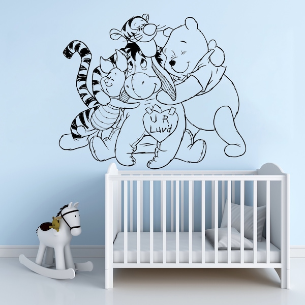 Winnie the Pooh & Friends Wall Vinyl Decal Sticker Kids Nursery