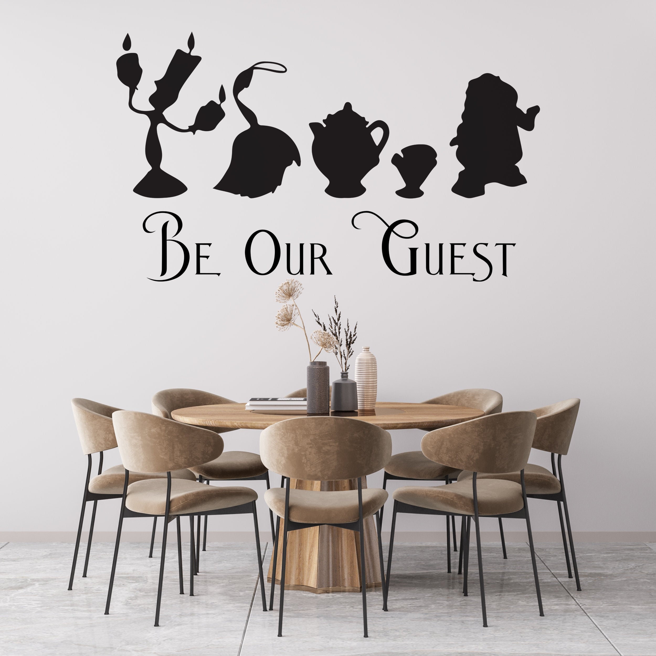 Beauty And The Beast Be Our Guest Disney Inspired Etsy Singapore