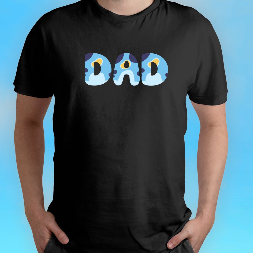 Personalised Bluey Inspired Mum and Dad Printed T-shirt / Tee - Etsy