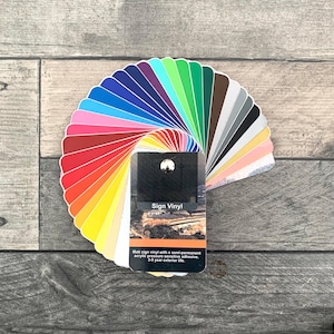 That Gift Co Vinyl Colour Swatch actual colours