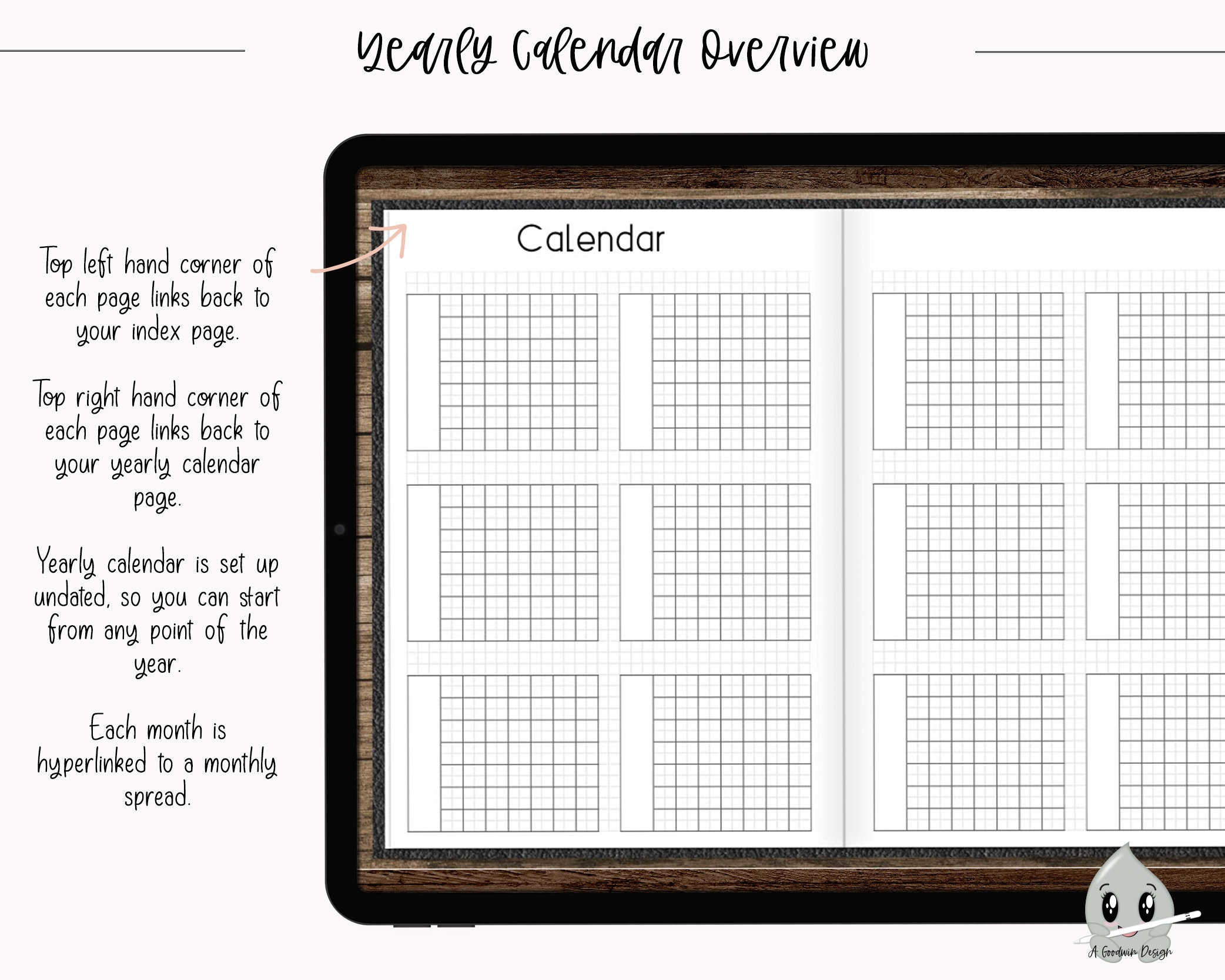 Hobonichi Techno Digital Planner for Goodnotes Ipad Planner - Etsy