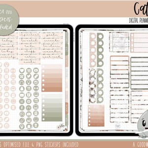 Cathy Vintage Weekly Digital Planner Stickers Goodnotes Planner Stickers iPad Planning Weekly Sticker Set Digital Sticker Set image 6