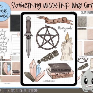 Iets Wicca op deze manier komt digitale Planner Stickers | Goodnotes-plannerstickers | iPad-planningsstickers | Wekelijkse stickerkit