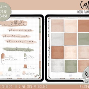 Cathy Vintage Weekly Digital Planner Stickers Goodnotes Planner Stickers iPad Planning Weekly Sticker Set Digital Sticker Set image 7