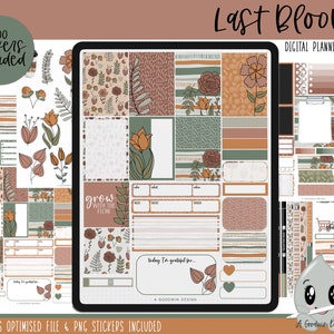 Last Blooms Digital Planner Stickers | Decorative Sticker Set | Goodnotes Stickers | Digital Planner Stickers | PNG Stickers