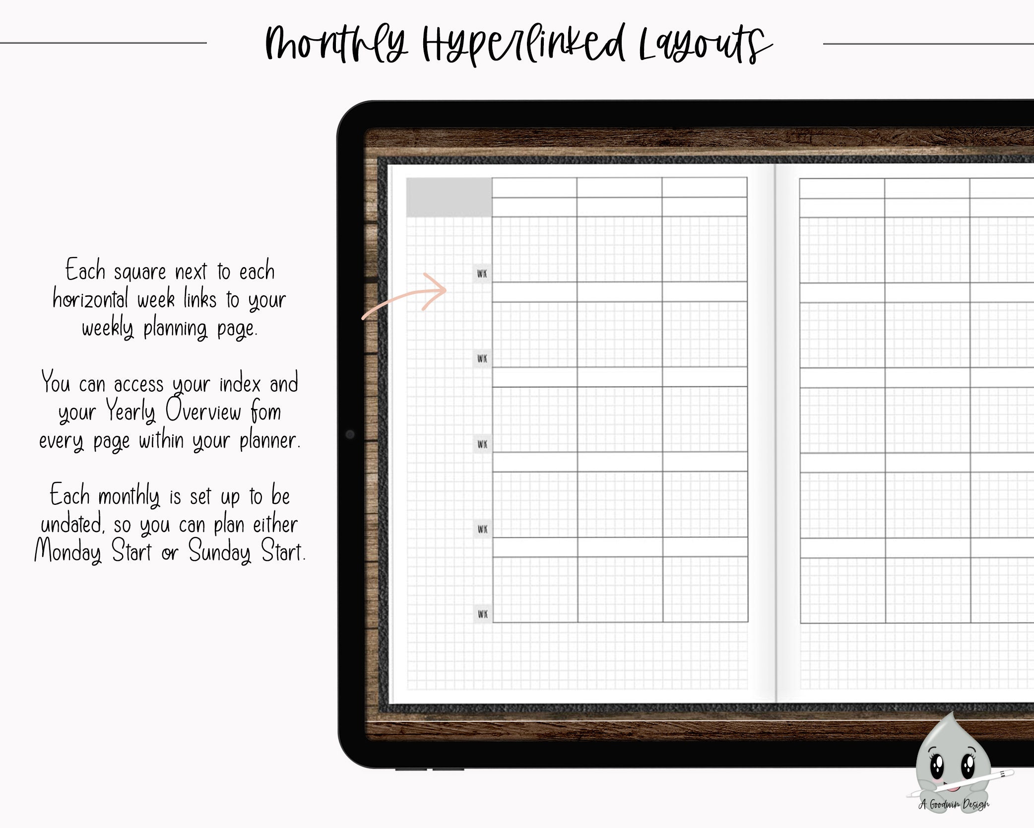 Hobonichi Techno Digital Planner for Goodnotes Ipad Planner | Etsy