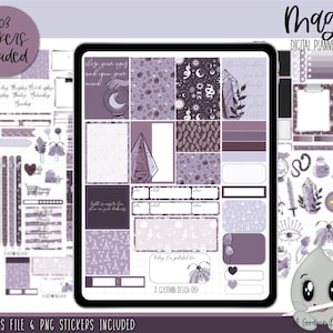Magick Digital Planner Stickers | Decorative Sticker Set | Goodnotes Stickers | Digital Planner Stickers | PNG Stickers