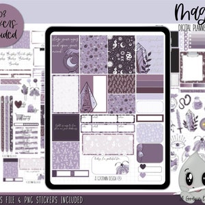 Magick Digital Planner Stickers | Decorative Sticker Set | Goodnotes Stickers | Digital Planner Stickers | PNG Stickers