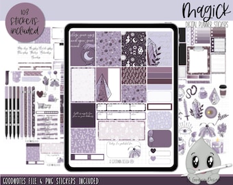 Magick Digital Planner Stickers | Decorative Sticker Set | Goodnotes Stickers | Digital Planner Stickers | PNG Stickers