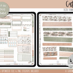 Cathy Vintage Weekly Digital Planner Stickers Goodnotes Planner Stickers iPad Planning Weekly Sticker Set Digital Sticker Set image 10