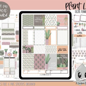 Plant Life Digital Planner Stickers | Goodnotes Stickers | Digital Planner Stickers | PNG Stickers | Digital Planning