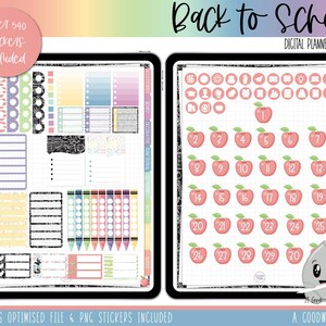 Back to School Bundle Digital Planner Stickers | Goodnotes Planner ...