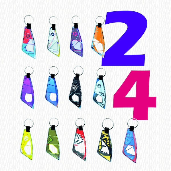 Windsurfing Sail Keychain - Neilpryde Severne Goya Naish Duotone