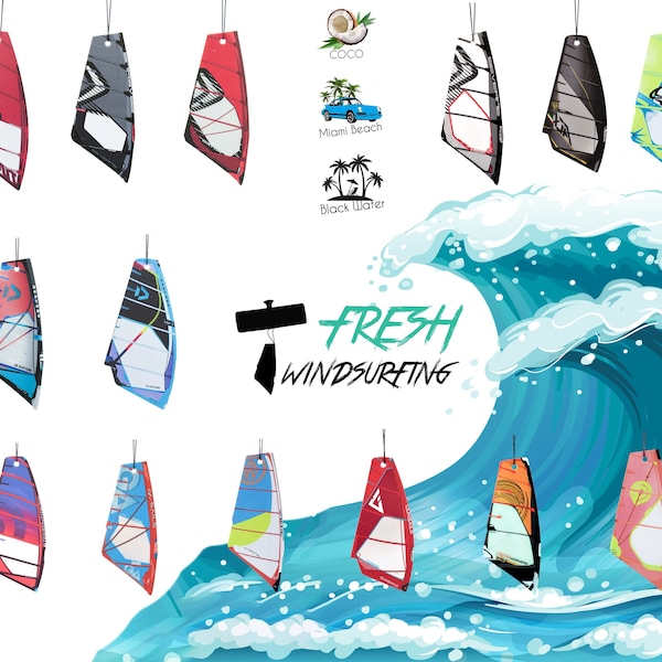 Windsurfing Sail Car Air Fresheners Fresh Windsurfing Neilpryde Severne Point7 GA Sails Naish Gun Duotone