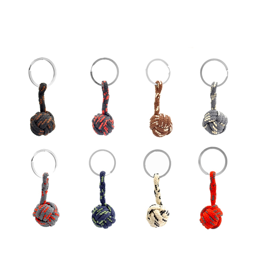 Monkey Ball Keychain Monkey Fist Sailing Keychain Handmade Etsy