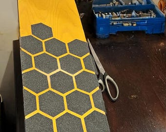 Taśma antypoślizgowa Honeycomb Skateboard: sześciokątne podkładki antypoślizgowe