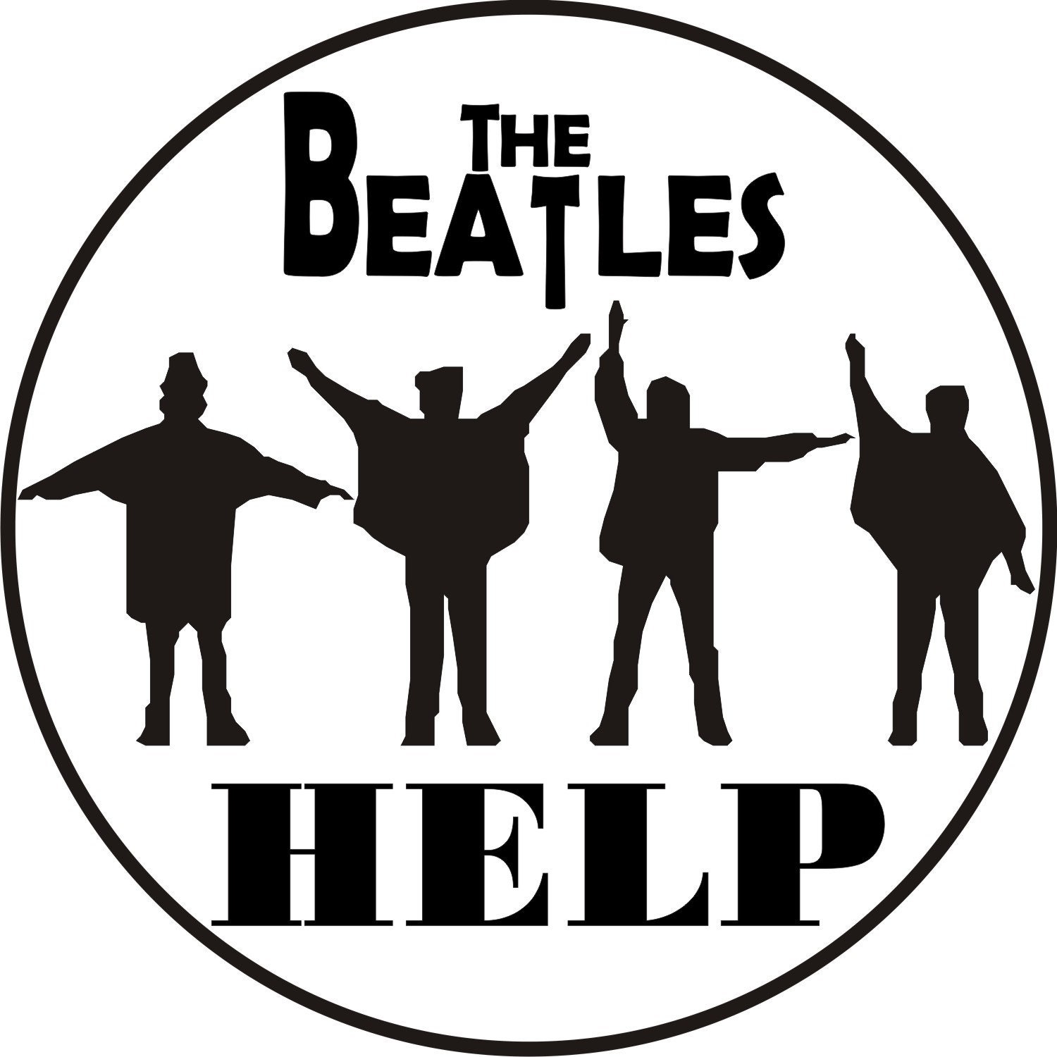 The Beatles Help Image Download Black and white 4 image Etsy
