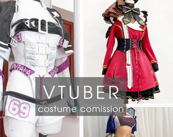Virtual Youtuber Vtuber Cosplay Costume Commission - Custom Made