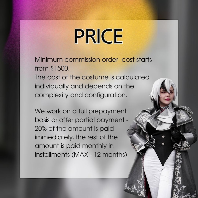 Cosplay Costume Commission Service Custom Made - Etsy
