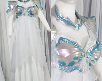 Fantasy Renaissance Dress with Armor Renaissance Faire Costume Plus Size Fantasy Costume Fairy Costume Mother Fantasy Costume - Custom Made