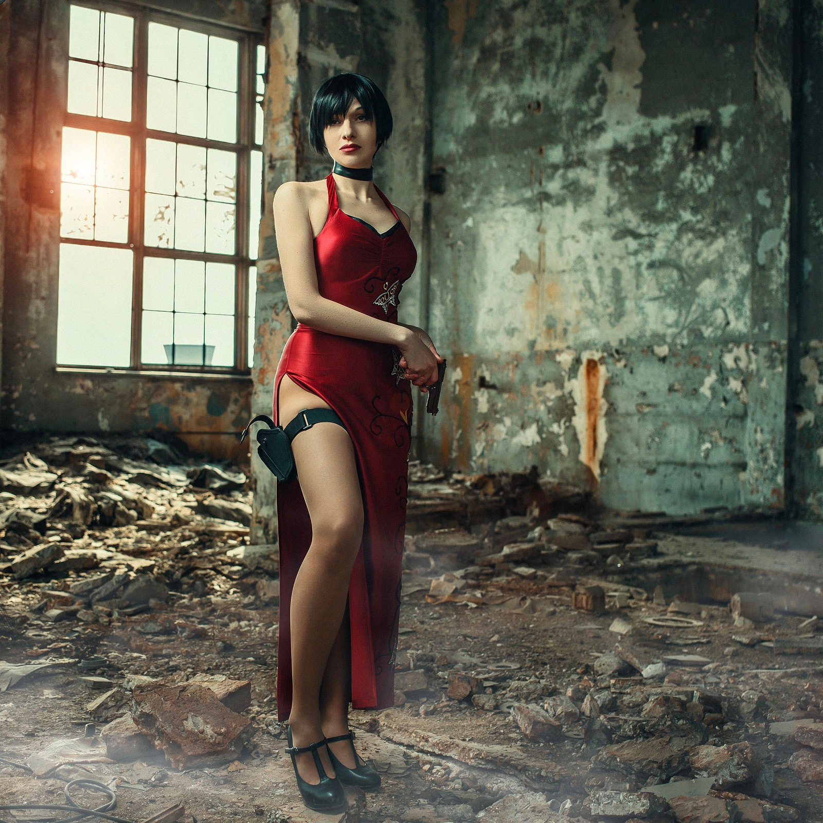 Resident Evil IV 4 Remake Ada Wong Cosplay Costume