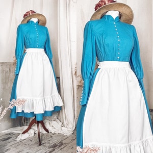 Sophie Blue Vintage Cosplay Dress Plus Size, Vintage Cosplay, Shophie Cosplay - Custom Made