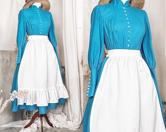 Sophie Blue Vintage Cosplay Dress Plus Size, Vintage Cosplay, Shophie Cosplay - Custom Made