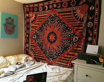 multicolor tapestry