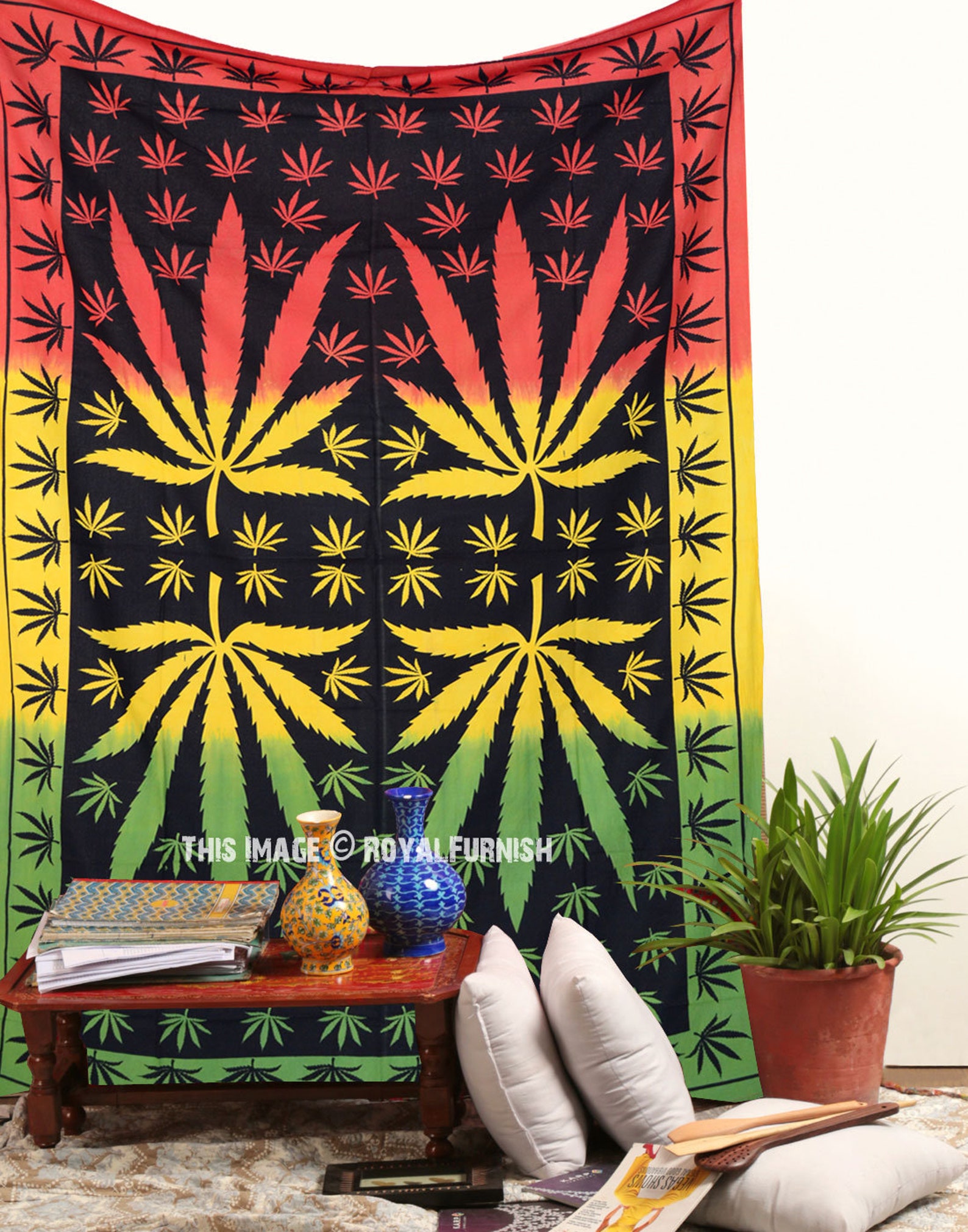 Multi Weed Tapestry Marijuana Leaf Tapestry Wall Hanging Etsy