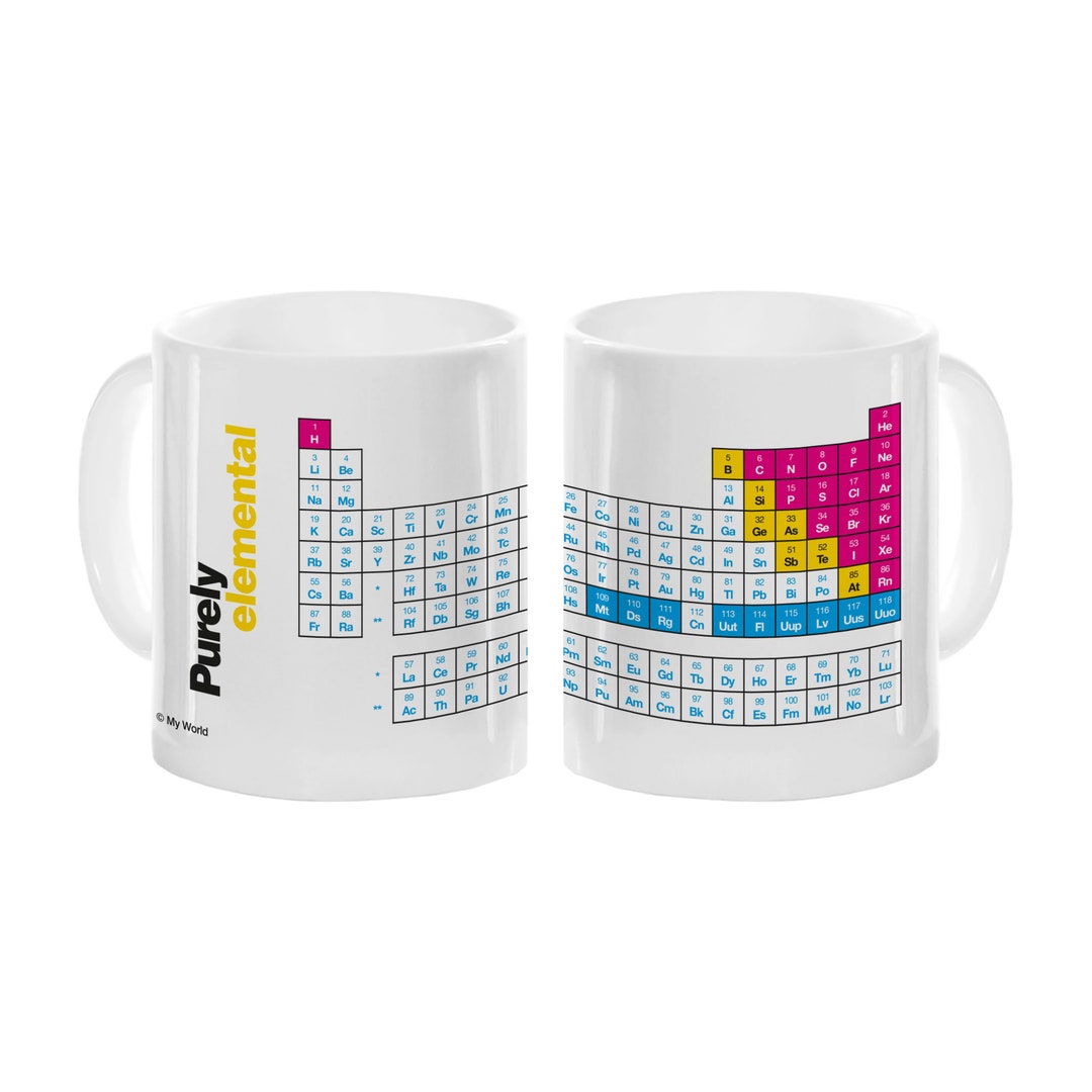 Periodic Table of Elements Ceramic Mug Gift for Science Etsy
