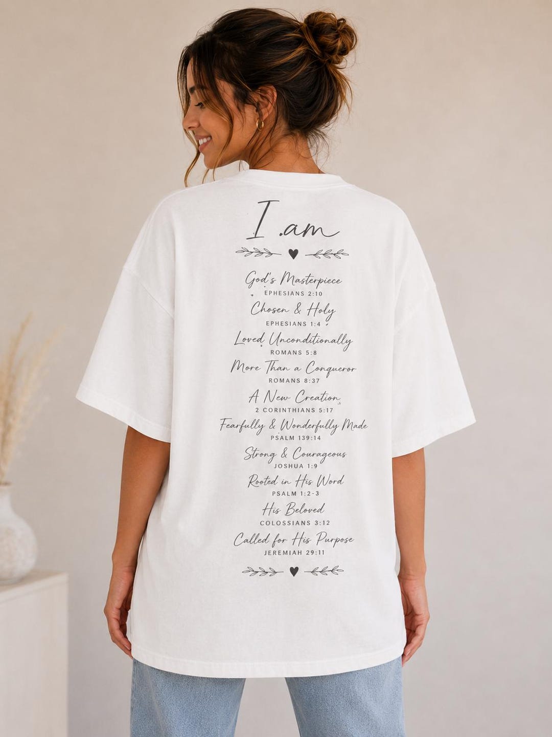I Am Script I Am Script Prayer List Long Sleeve Shirt, Christian Inspirational Tee ...