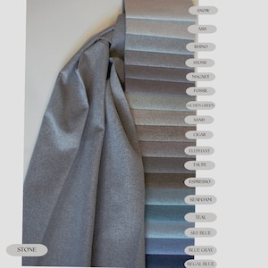 100% BLACKOUT fabric curtains, made to order