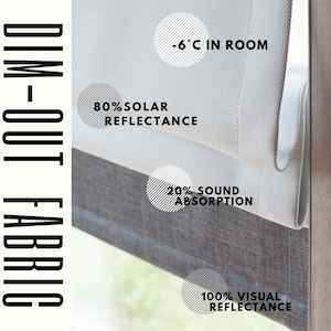 Roman blackout shades custom order. Elegant blinds for bedroom, living room and for nursery from blackout fabric, curtains made to order.