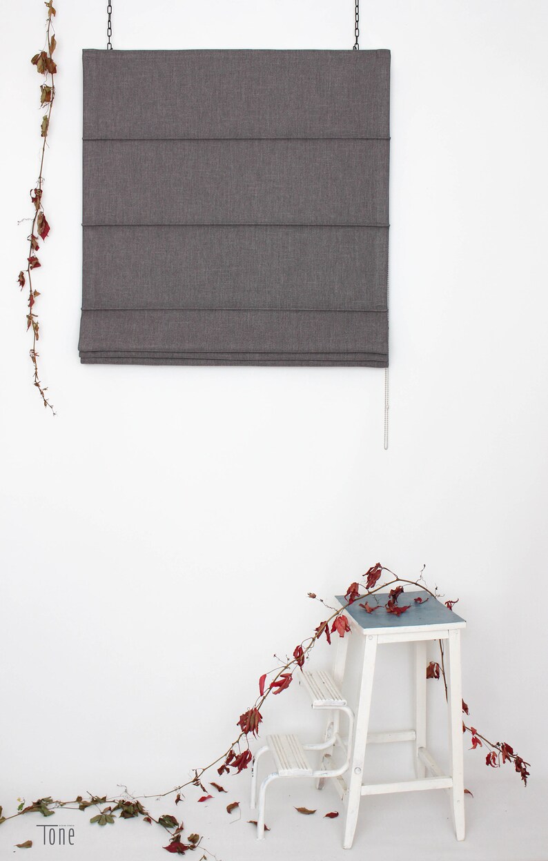 Roman Shades Blackout Custom Order. Elegant Shade for Etsy