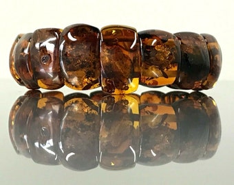 Genuino del Báltico ámbar Collar Chakra Piedras Preciosas ámbar Báltico Collar 32cm 12.5/"