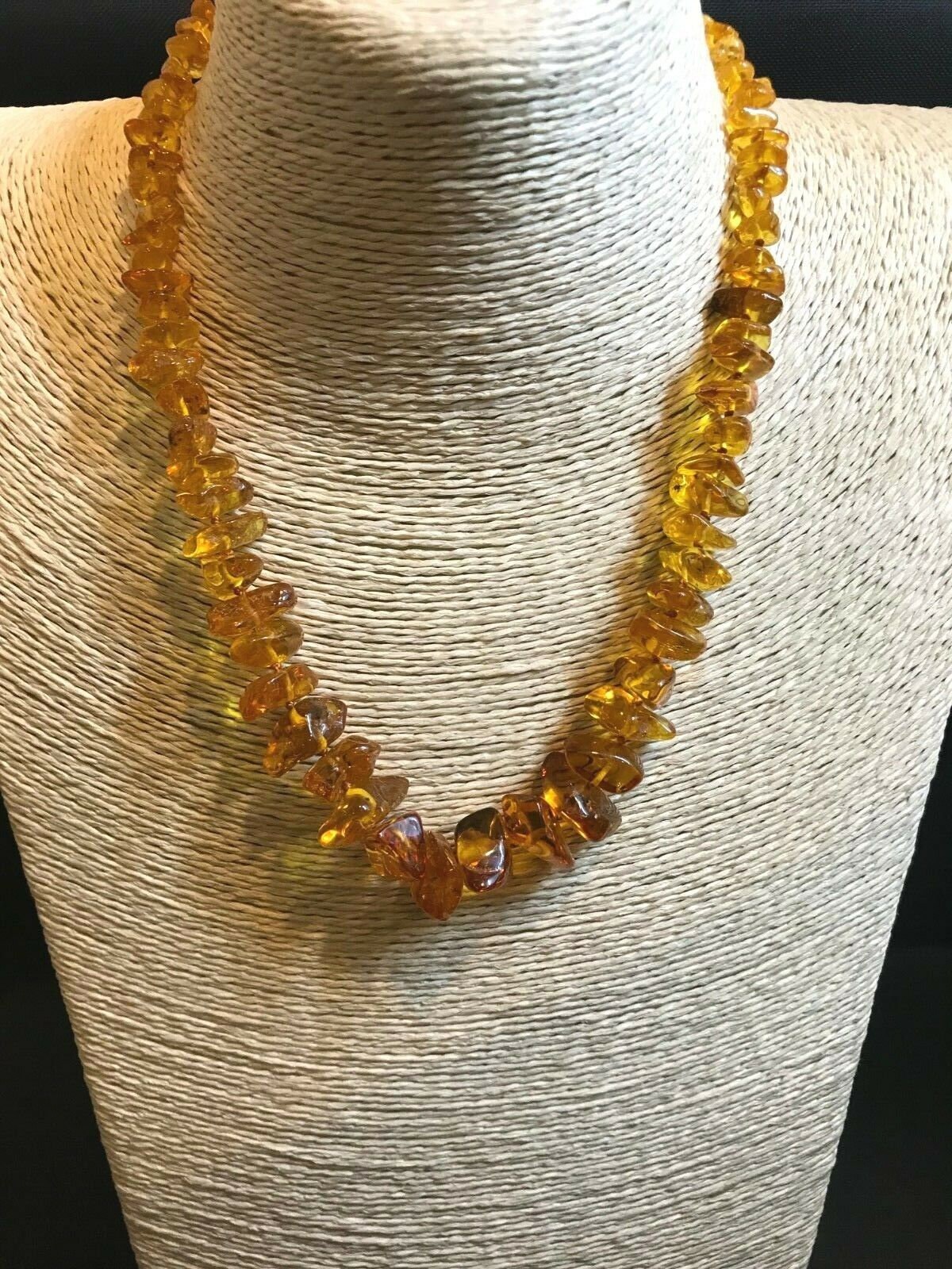 Real Natural Baltic Amber Polished Bead Knotted Ladies | Etsy
