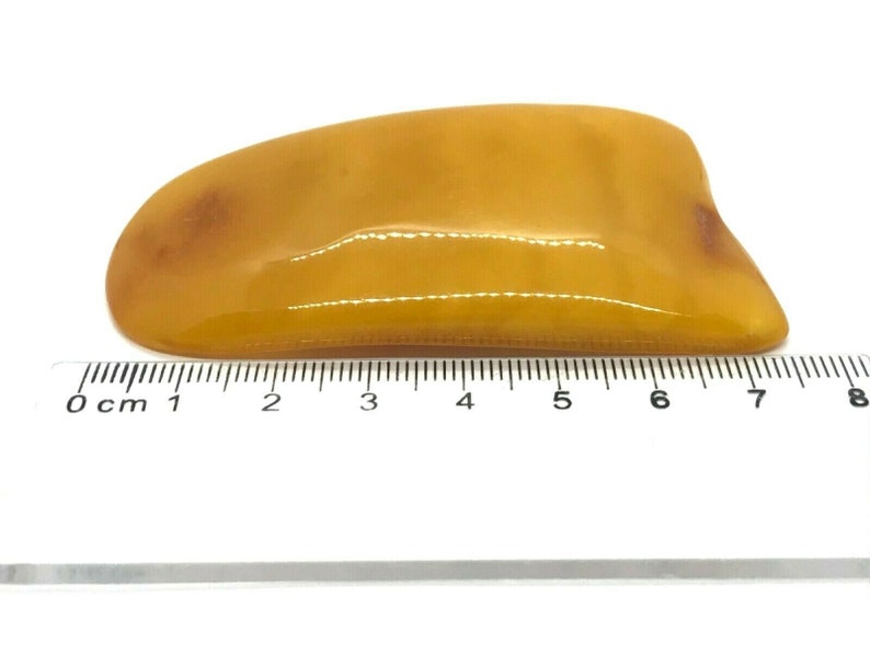 Old Vintage Natural BALTIC AMBER BROOCH Egg Yolk Butterscotch Antique 18g 11434
