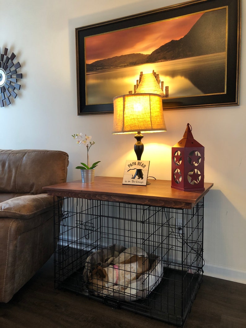 Rustic Dog Crate Table Top - Etsy