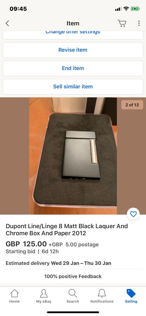 Dupont Black Laquered Line Ligne 8 New Model Etsy