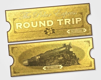 customizable the polar express birthday invitation ticket etsy australia