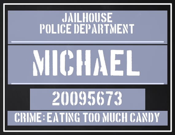 Mugshot Name Board Template