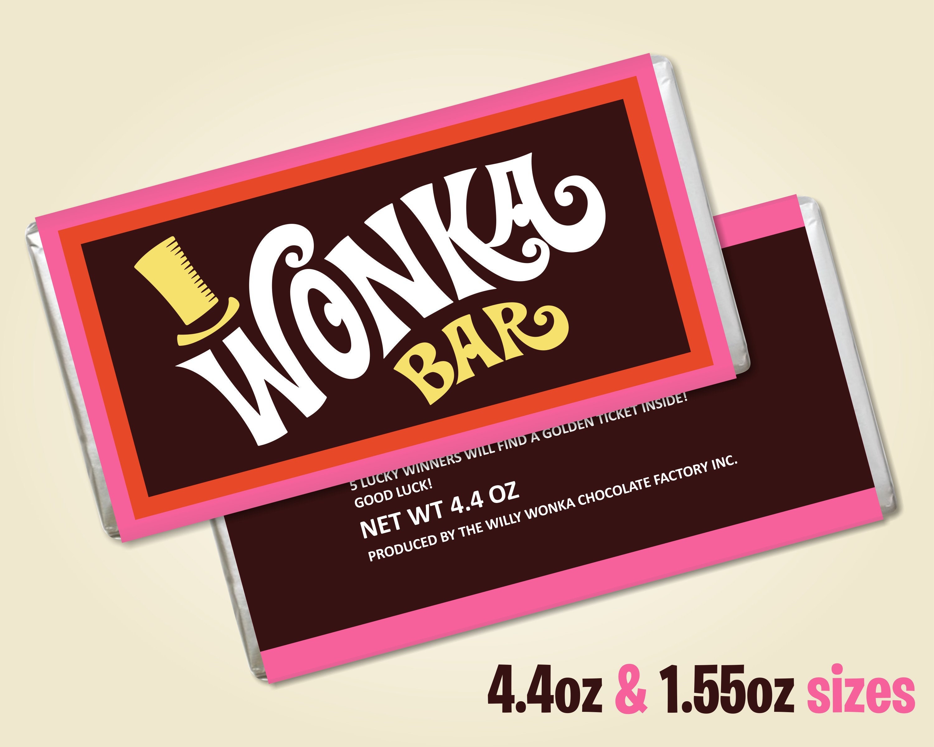 Printable Wonka Bar Wrapper Customize And Print