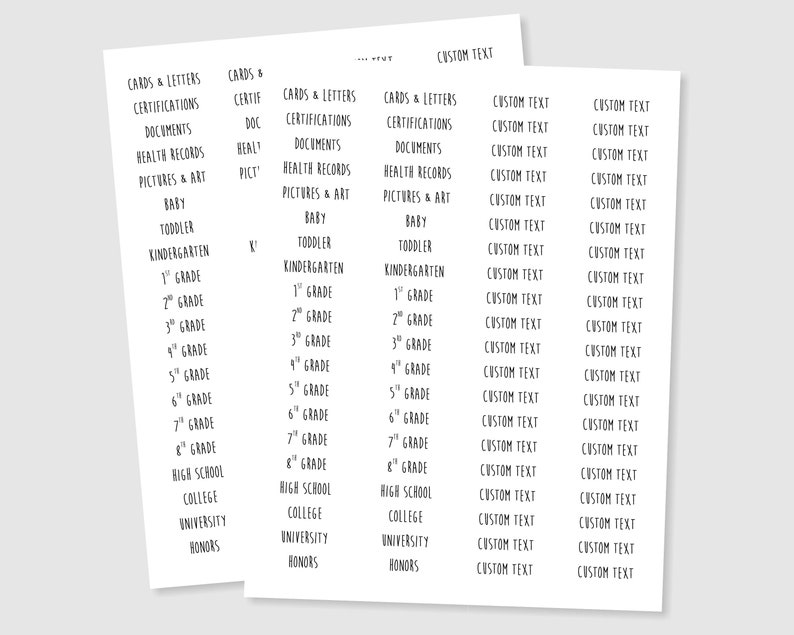 Printable Milestone Tote Label Sticker Etsy Australia