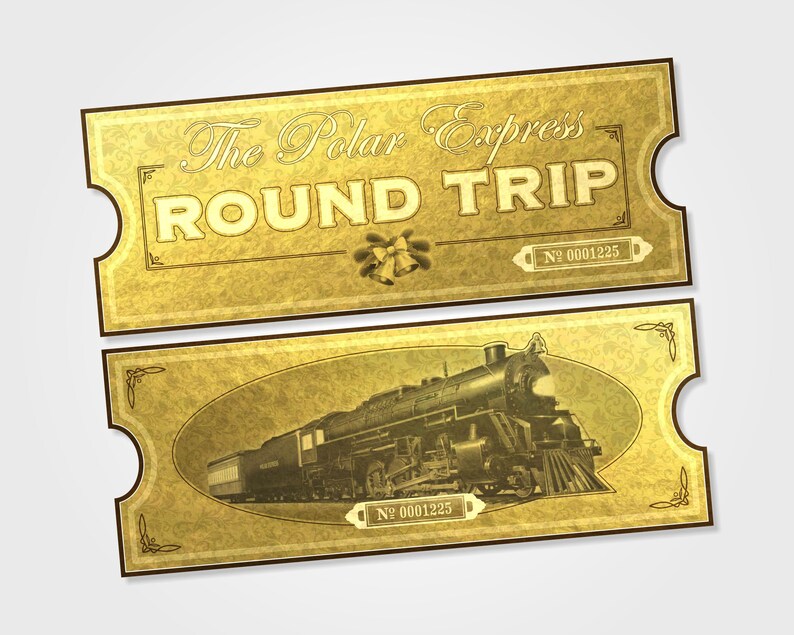customizable the polar express birthday invitation ticket etsy