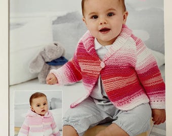 Easy Knit Design Cardigan Birth - 7 years Stylecraft Pattern 9390 Double Knit