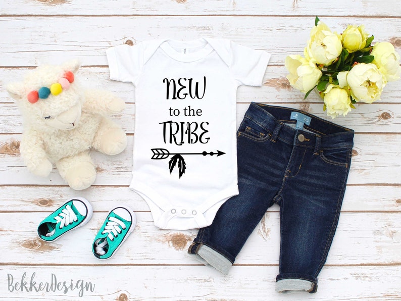 Download Clip Art Art Collectibles Baby Onesie Svg New To The Tribe Svg