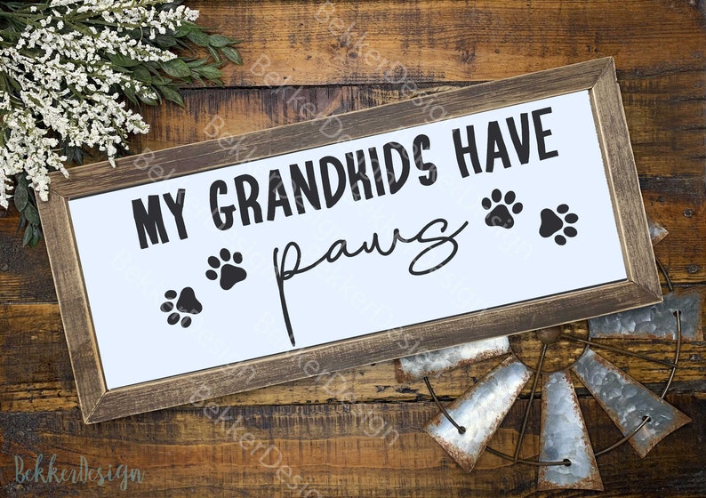 Free Free 257 My Grandkids Have Paws Svg SVG PNG EPS DXF File