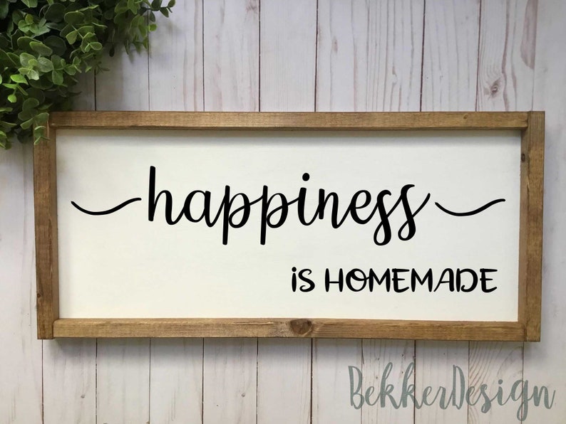 Download Happiness is homemade svg farmhouse svg home sign svg | Etsy