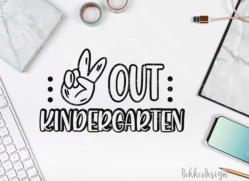 Download Peace Out Kindergarten svg end of school svg graduation | Etsy