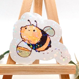 Adorable autocollant : Abeille - Créations DIY, décoration pastel miel